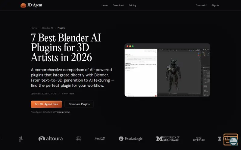 Screenshot of 3D-Agent