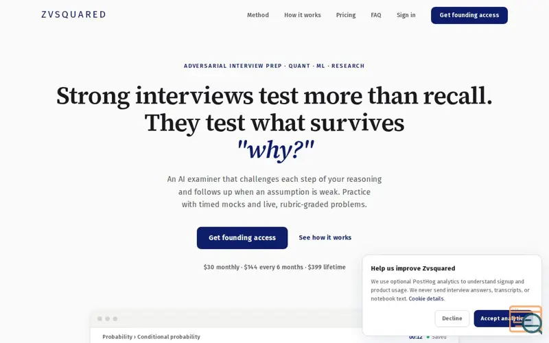 Screenshot of ZVSquared