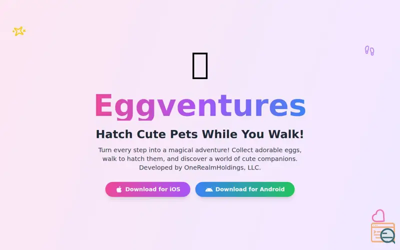 Screenshot of EggVentures