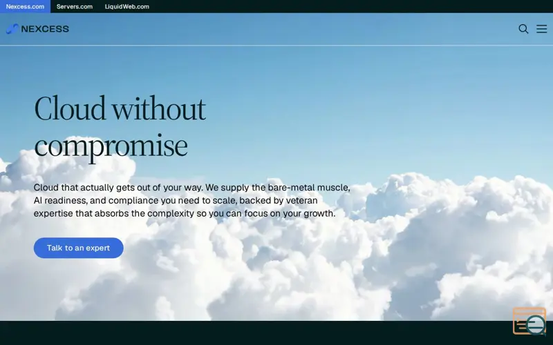 Screenshot of Nexcess, a launch using Clickagy