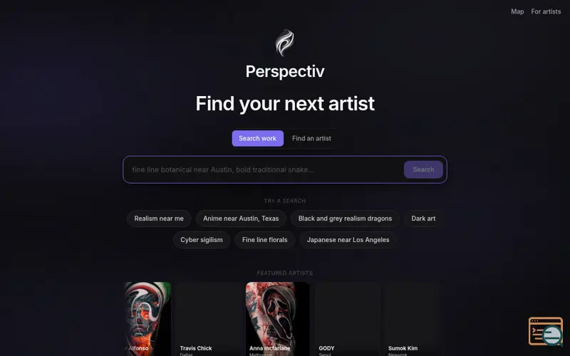 Screenshot of Perspectiv