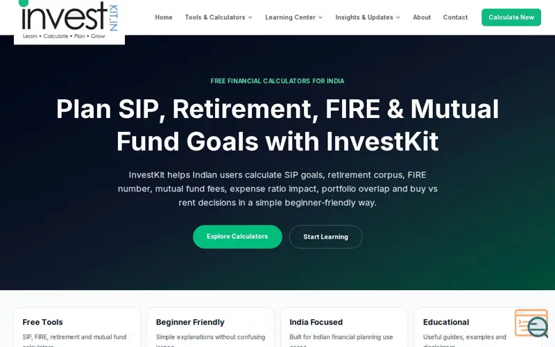 Screenshot of InvestKit