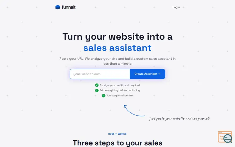 Screenshot of Funnelt