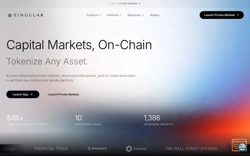 Screenshot of Singular Global