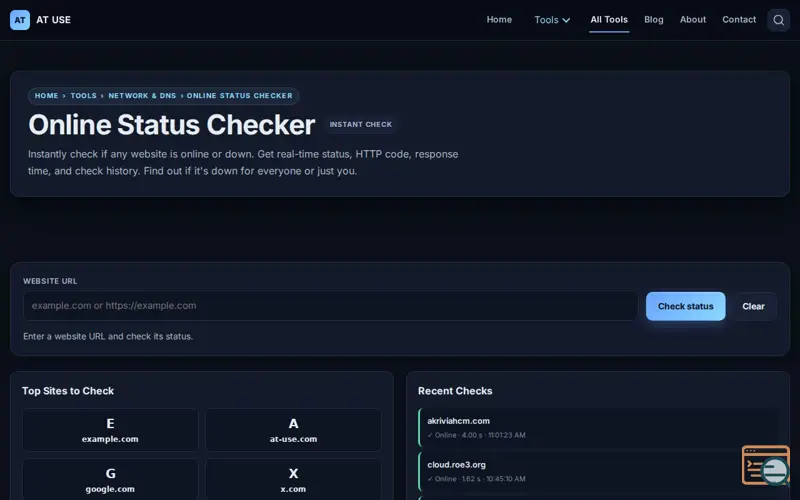 Screenshot of At-use