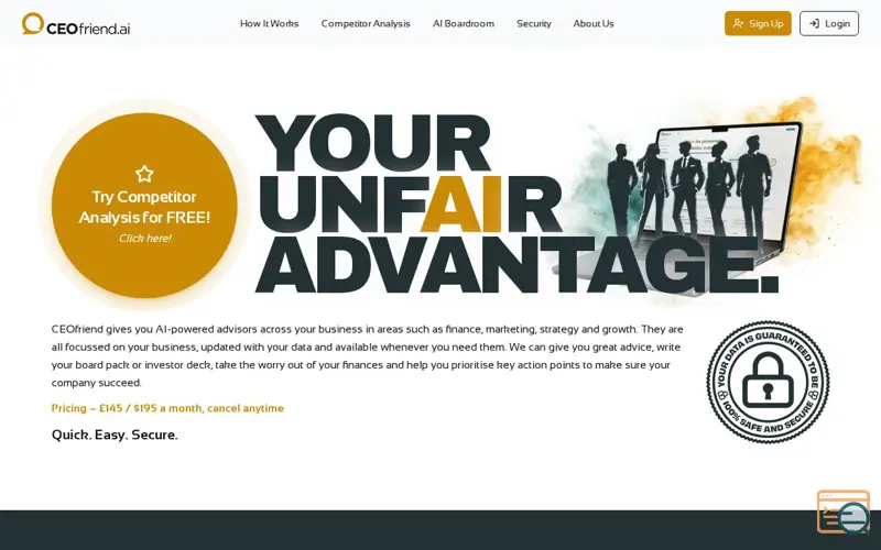 Screenshot of CEOfriend