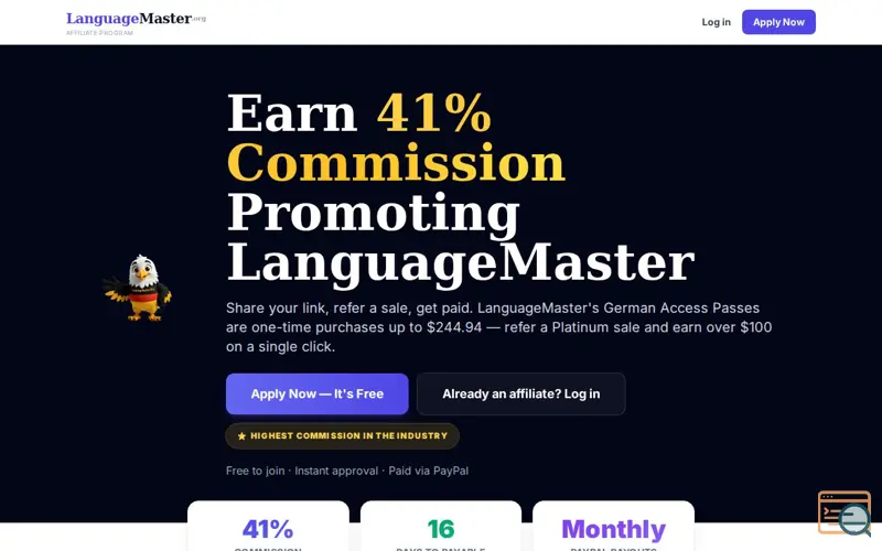 Screenshot of Languagemaster