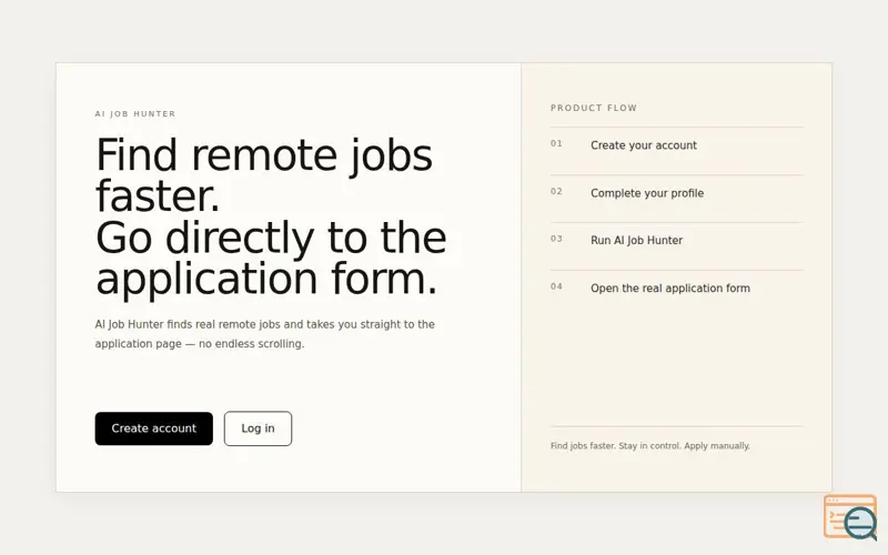 Screenshot of AI Job Hunter