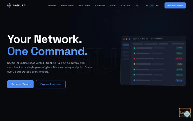 Screenshot of SAMURAI