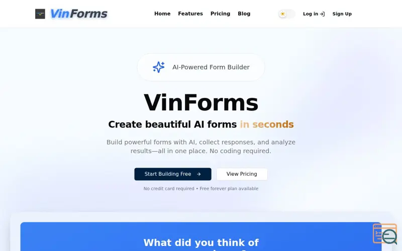 Screenshot of Vinforms
