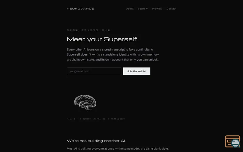 Screenshot of Neurovance
