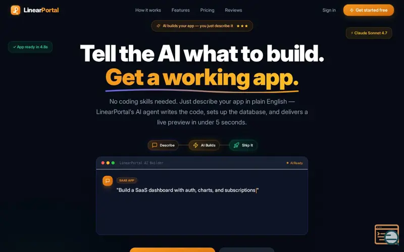 Screenshot of LinearPortal