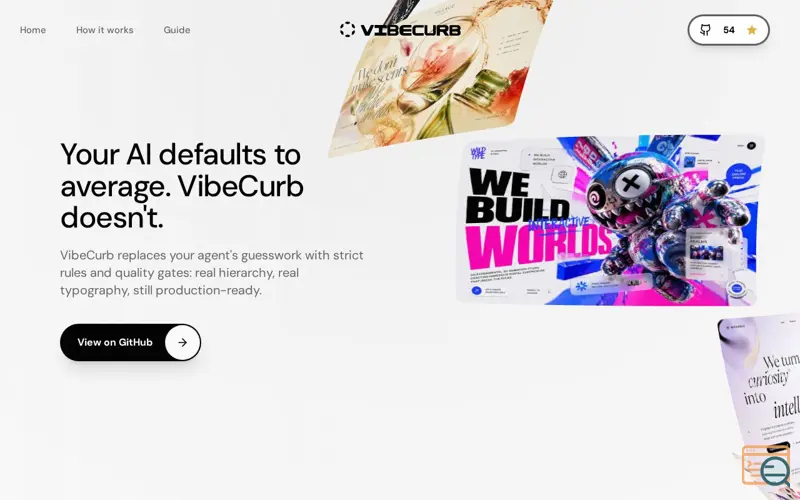 Screenshot of VibeCurb, a launch using Google Fonts