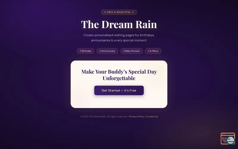 Screenshot of The Dream Rain