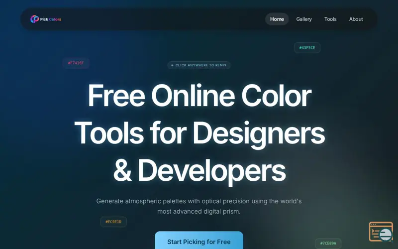 Screenshot of PickColors