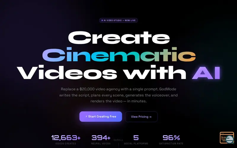 Screenshot of GodMode Video