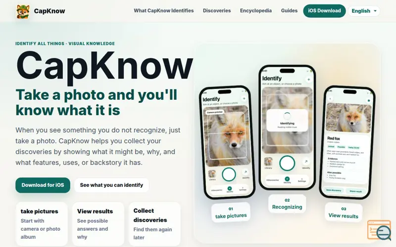 Screenshot of CapKnow