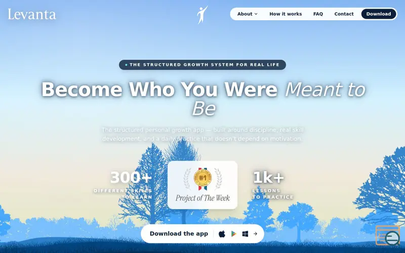 Screenshot of Levanta