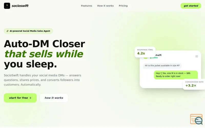 Screenshot of SocioSwift