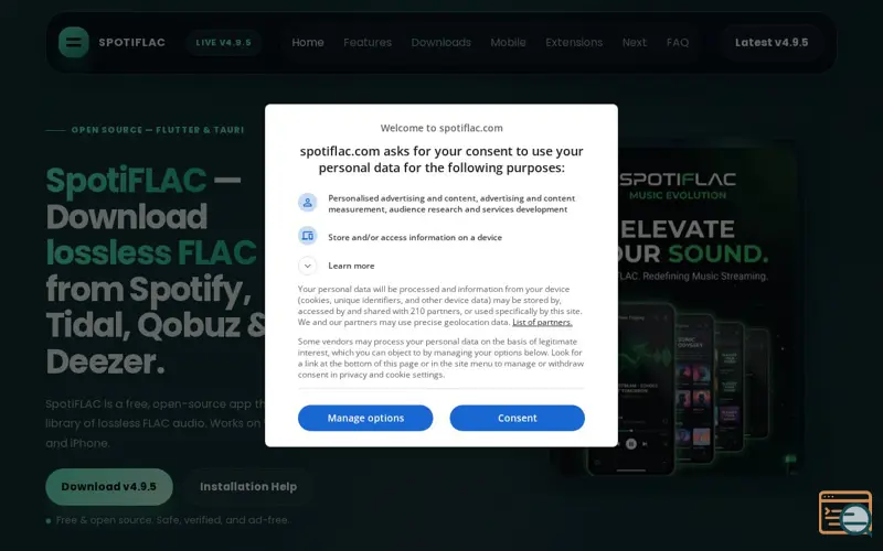 Screenshot of SpotiFLAC