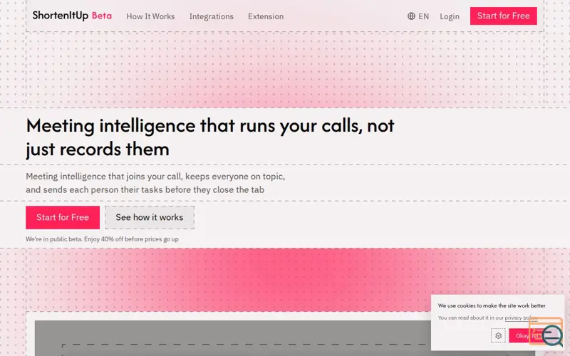 Screenshot of ShortenItUp