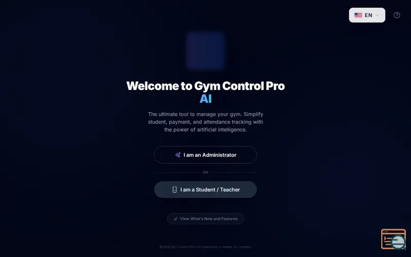 Screenshot of Gym control 