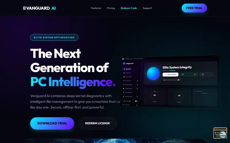 Screenshot of Vanguard AI Agent