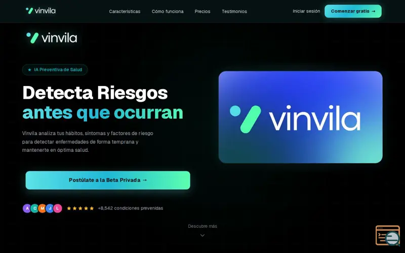 Screenshot of Vinvila