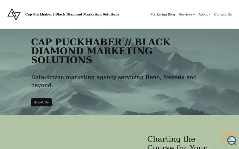 Screenshot of Cap Puckhaber: Black Diamond Marketing