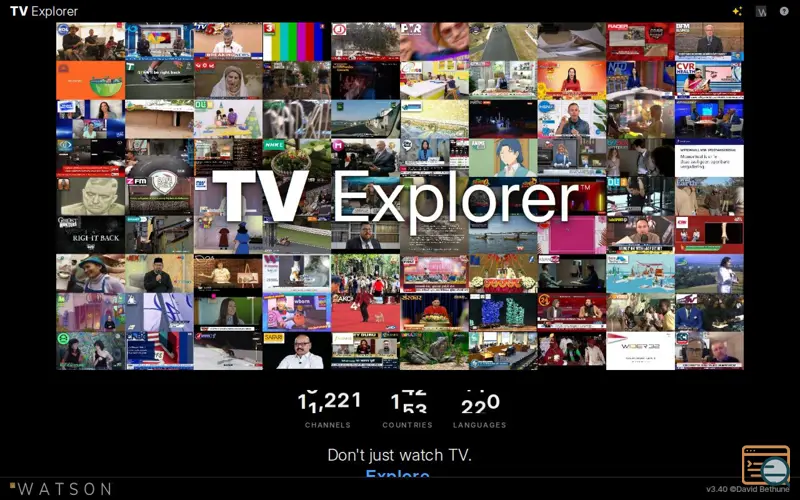 Screenshot of Tvexplorer, a launch using Google Cast