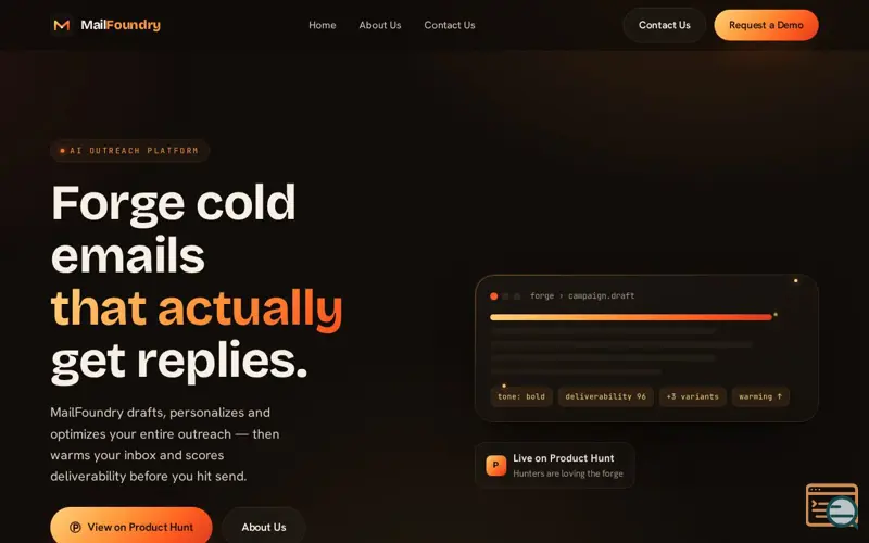Screenshot of Mail Foundry