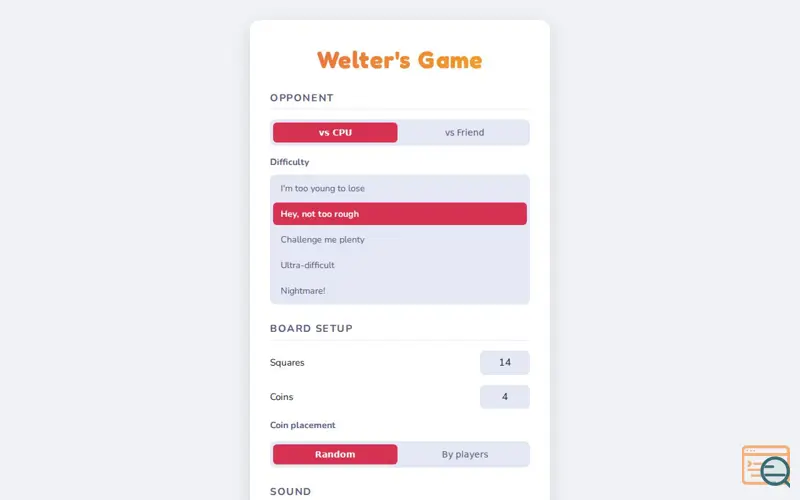 Screenshot of Welter