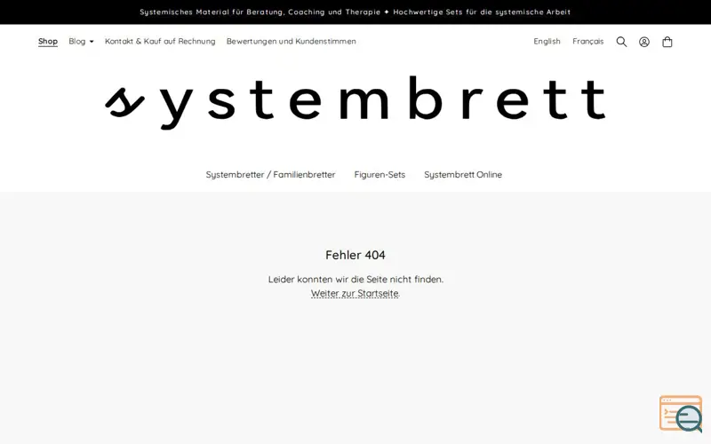 Screenshot of systembrett