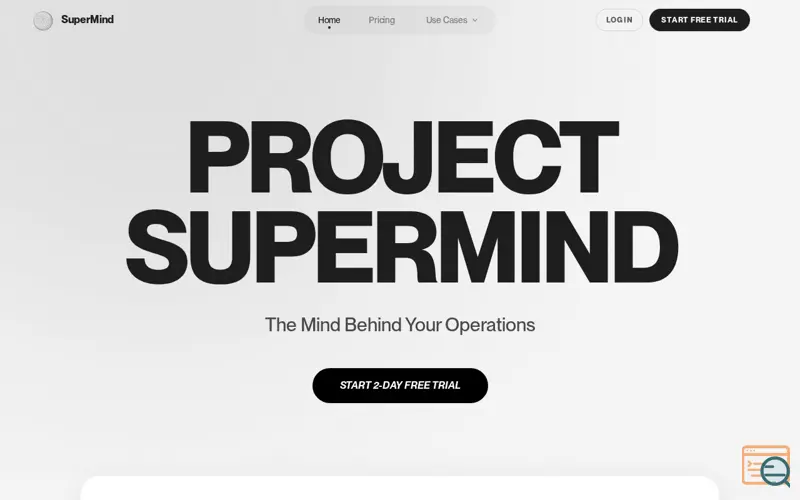 Screenshot of SuperMind