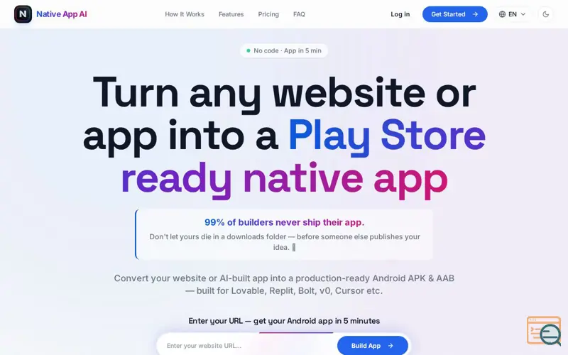 Screenshot of Native App AI
