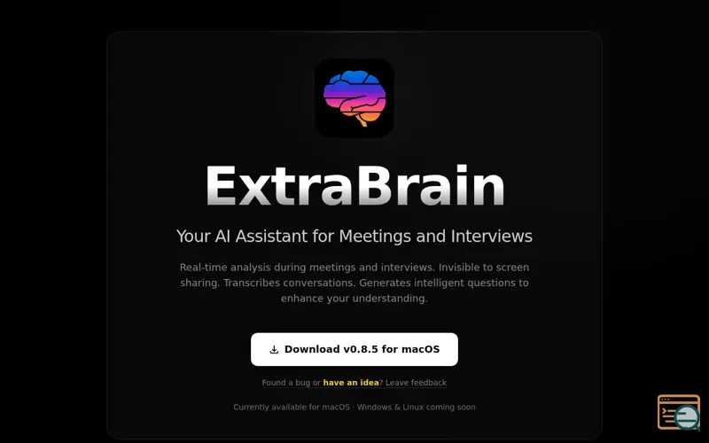 Screenshot of ExtraBrain
