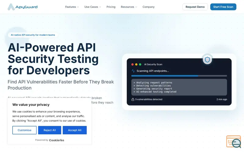 Screenshot of ApyGuard, a launch using Vike
