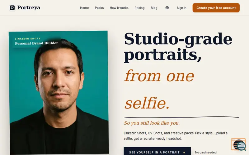 Screenshot of Portreya, a launch using Launchpadly