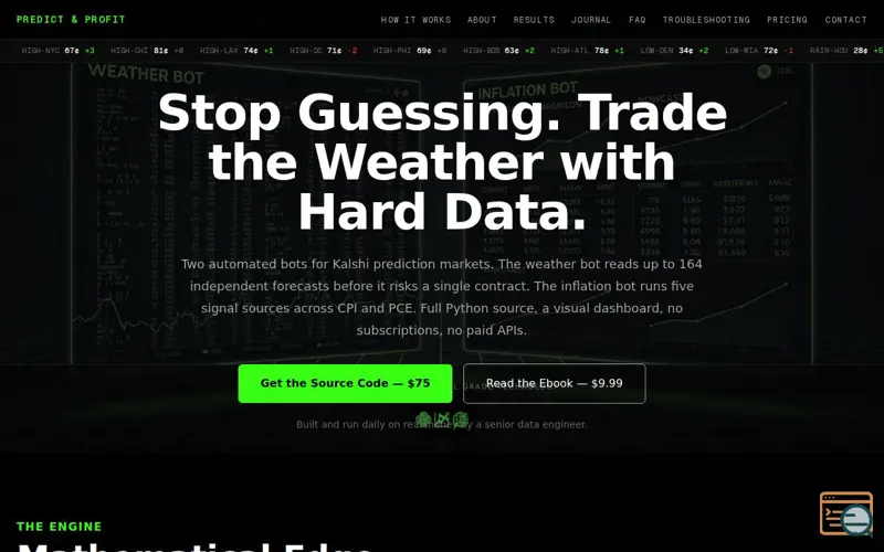 Screenshot of Predict & Profit