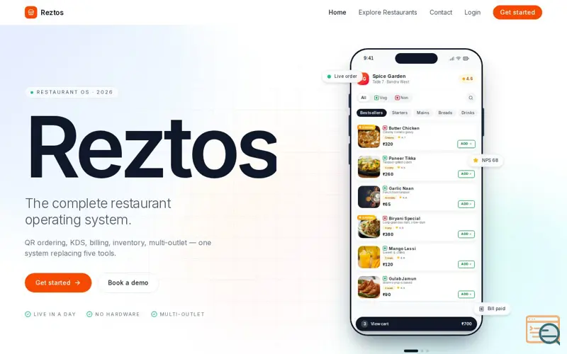 Screenshot of Reztos