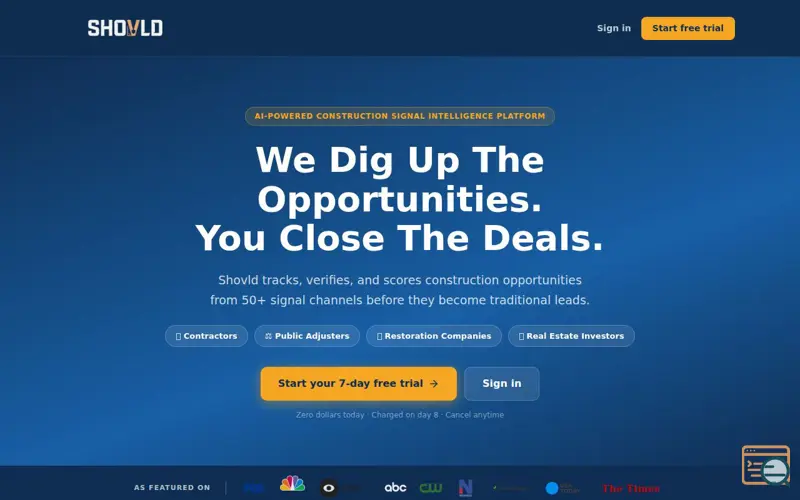 Screenshot of Shovld