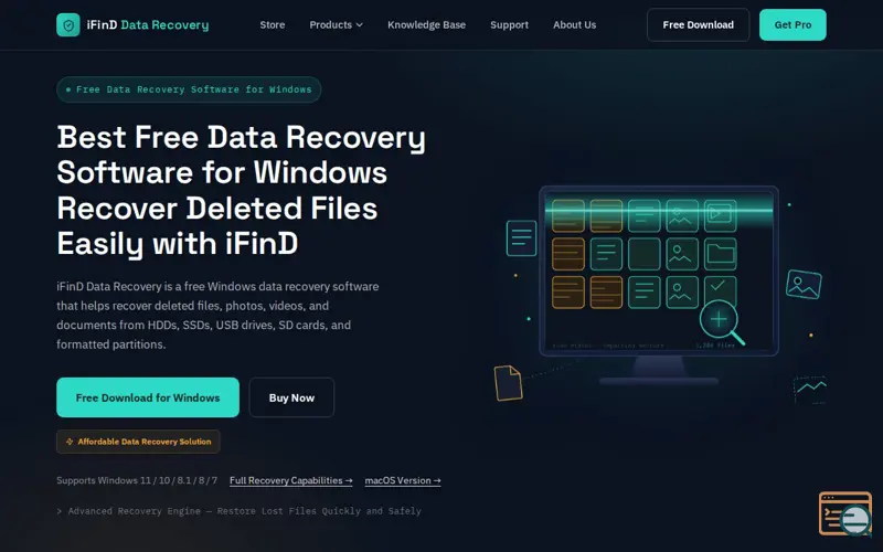 Screenshot of iFinD Data Recovery