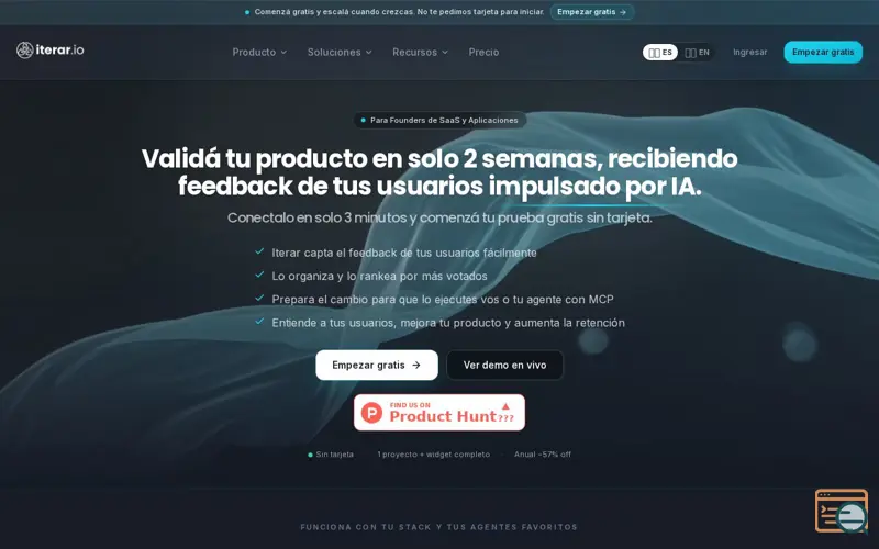Screenshot of Iterar.io