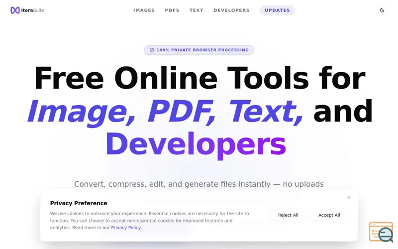 Screenshot of IteraSuite