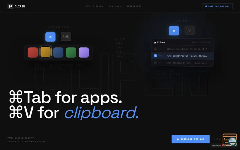 Screenshot of Clipen