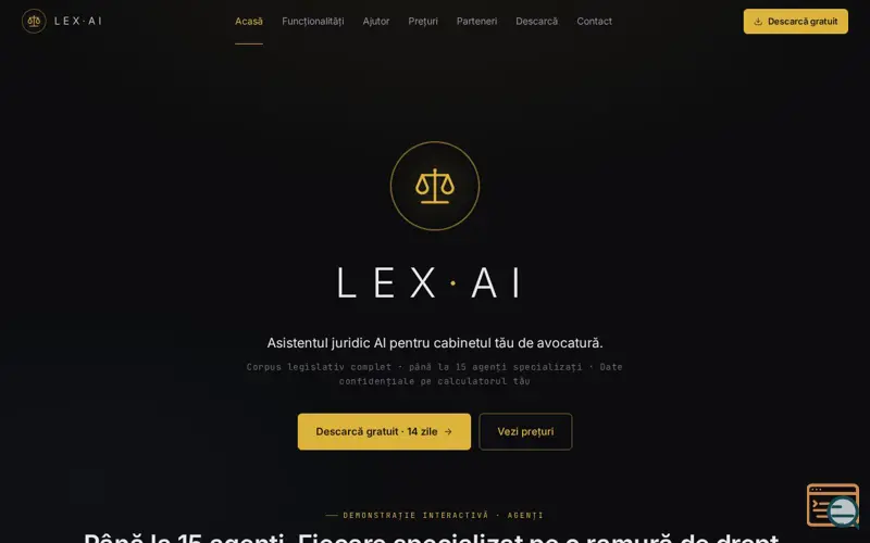 Screenshot of LEX A.I.