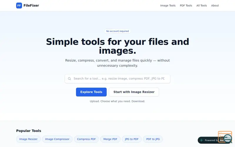 Screenshot of FileFixer