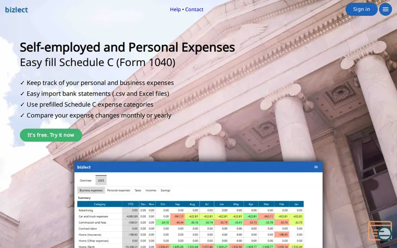 Screenshot of Bizlect