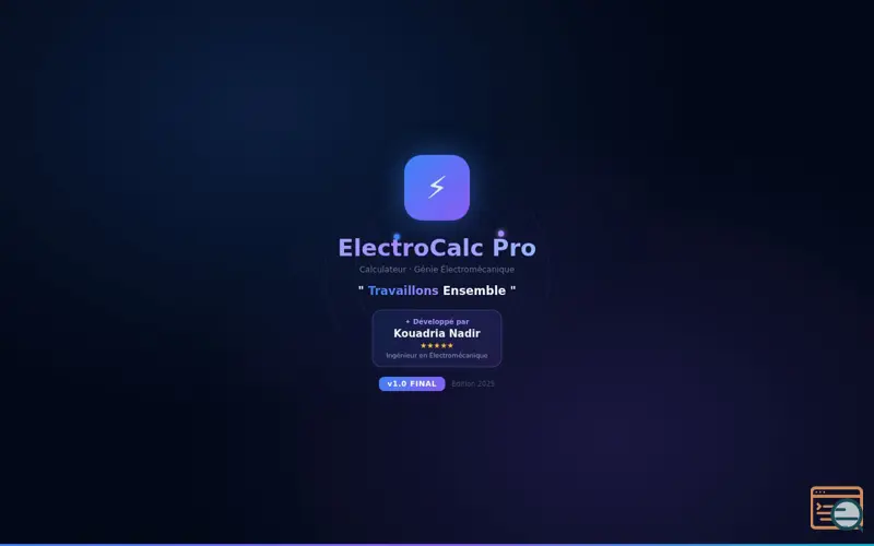 Screenshot of ElectroCalc Pro v1.0