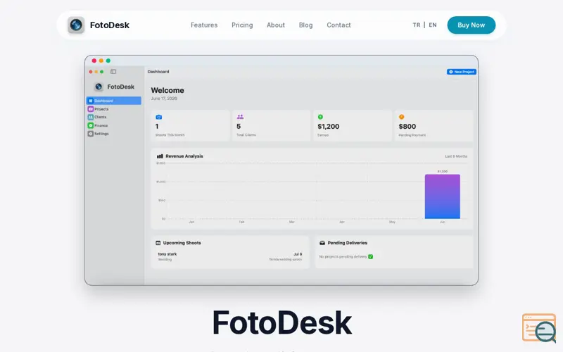 Screenshot of FotoDesk